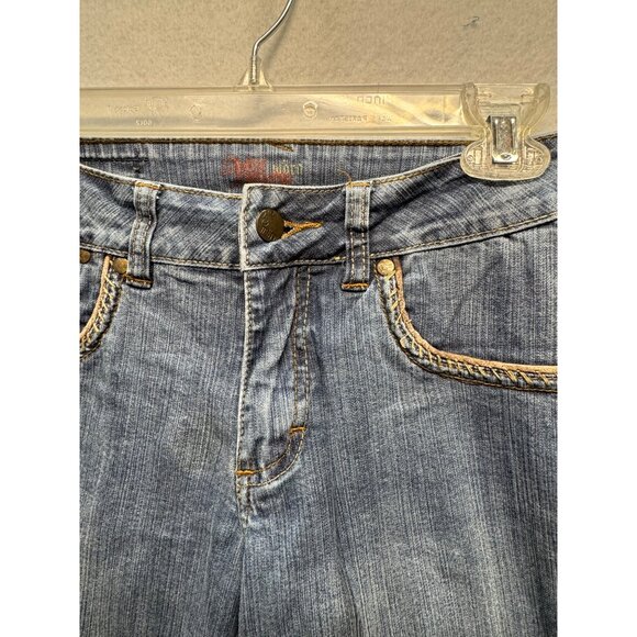 Worn Brand Womens Worn Bootcut Denim Jeans Size 8 Blue Medium Wash Cotton Blend - Picture 2 of 11